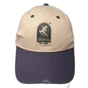 itronic Route Of The Hiawatha Baseball Cap Hat Beige Blue OS Strapback Cotton